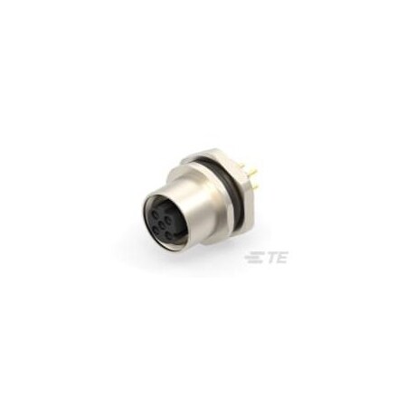 Te Connectivity Circular Connector, 5 Contact(S), Brass, Female, Solder Terminal, Receptacle T4143512051-000